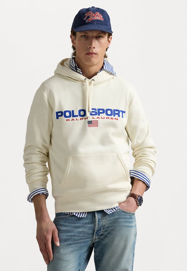 POLO SPORT FLEECE HOODIE - Hoodie - clubhouse cream