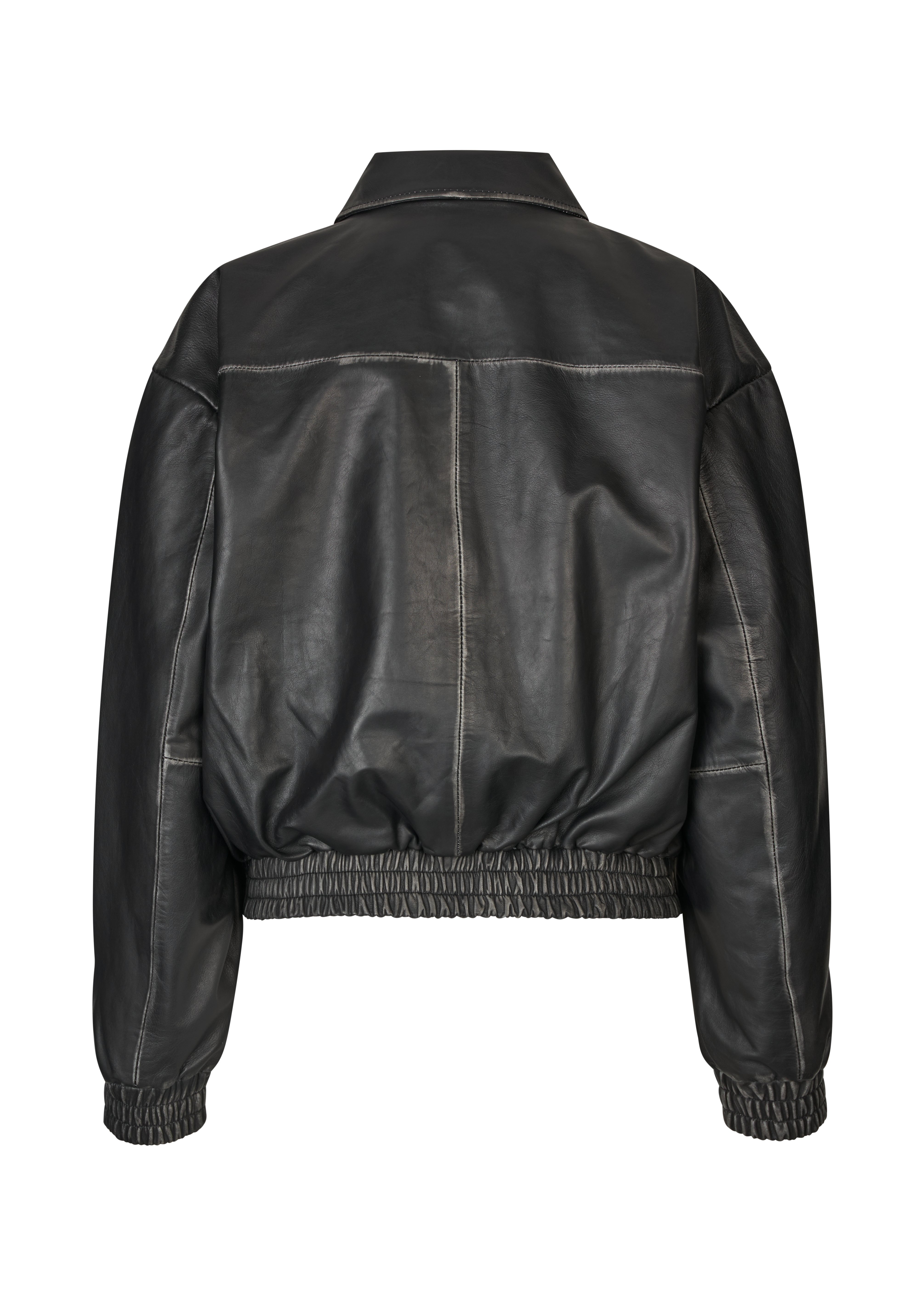 Modström OPEYAMD JACKET - Leather jacket - black - Zalando