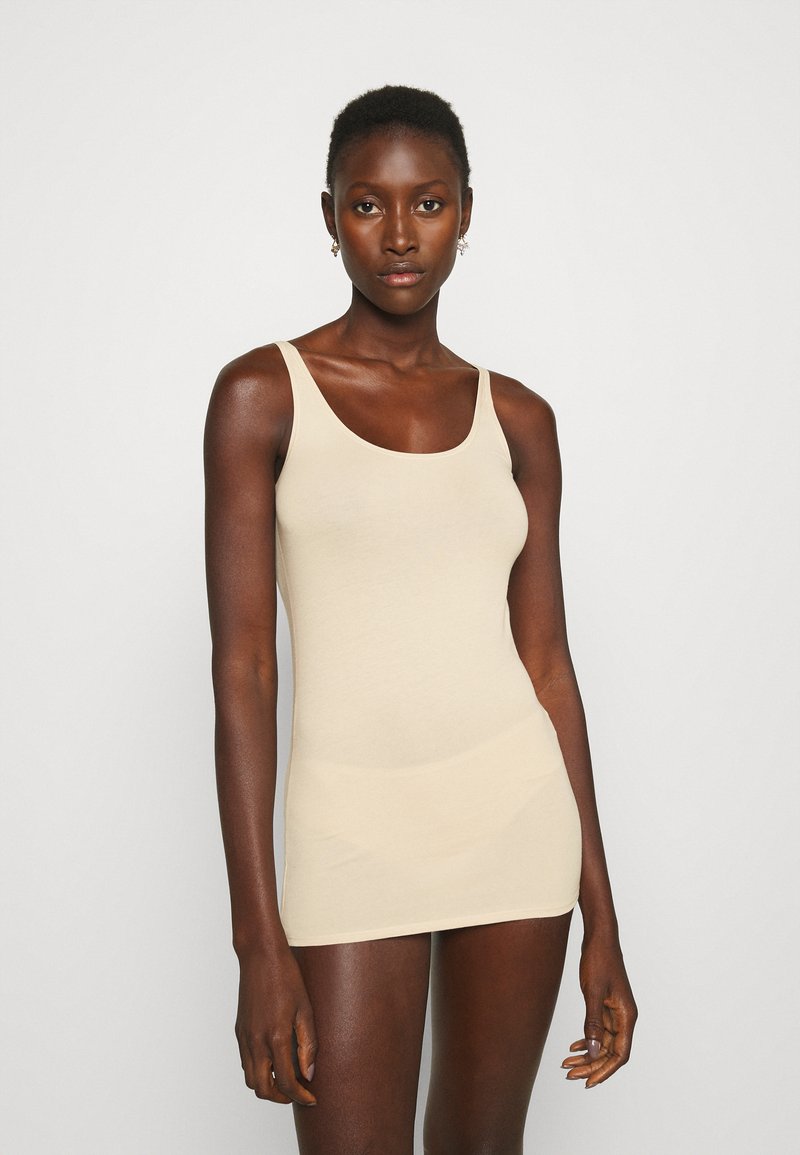 Schiesser Damen Unterhemd Trägertop – 100% Baumwolle, Nahtlos, Seidiger Abschluss (Luxury Serie)
