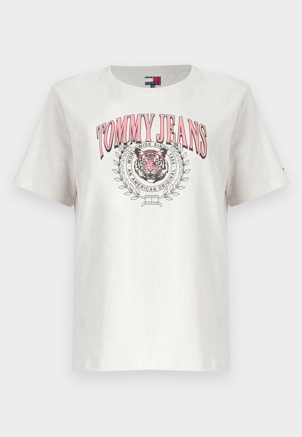 TIGER VARSITY TEE - Print T-shirt - oat3