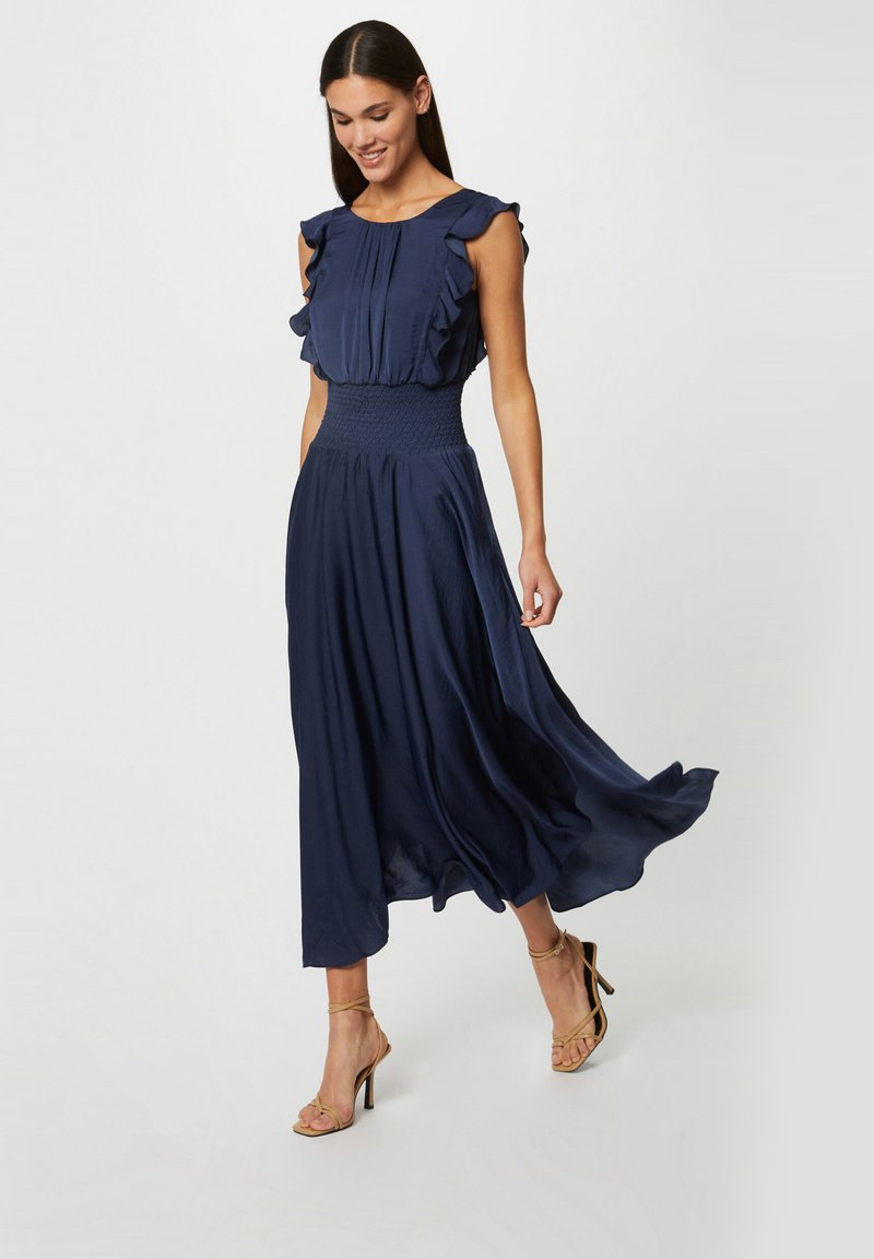 Morgan SMOCKED WAIST - Vestito lungo - indigo