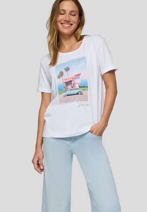 Rabe, RABE T-SHIRT - Print T-shirt - weiß
