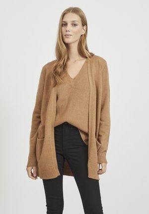 VIRIL OPEN CARDIGAN - Cardigan - light brown