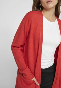 VILA VIRIL OPEN CARDIGAN - Vest - aurora red