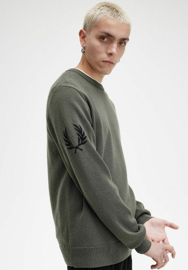 Crew Neck Fred Perry Trui Groen Fred Perry Fred Perry Crew Neck