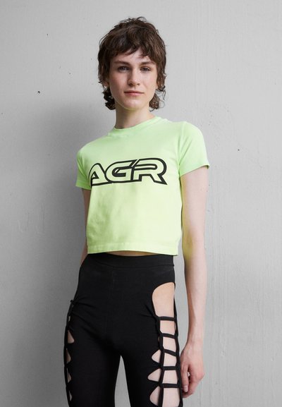 AGR BABY TEE - Μπλουζάκι με στάμπα - green/yellow