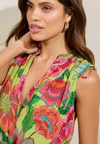 Lipsy Abito a camicia - green floral