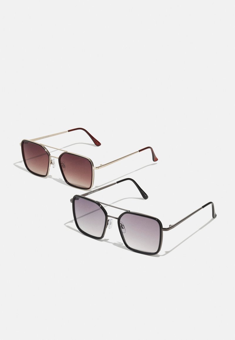 Jack & Jones - JACMATTY SUNGLASSES 2 PACK - Lunettes de soleil - black/brown stone, Agrandir