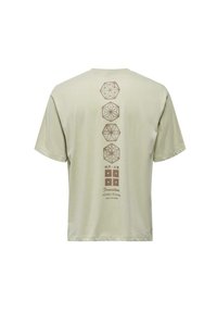 Only & Sons 2ER-SET RUNDHALS KURZARM - Print T-shirt - weiß-grau