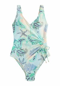 Ikke valgt, pastel blue cream octopus textured