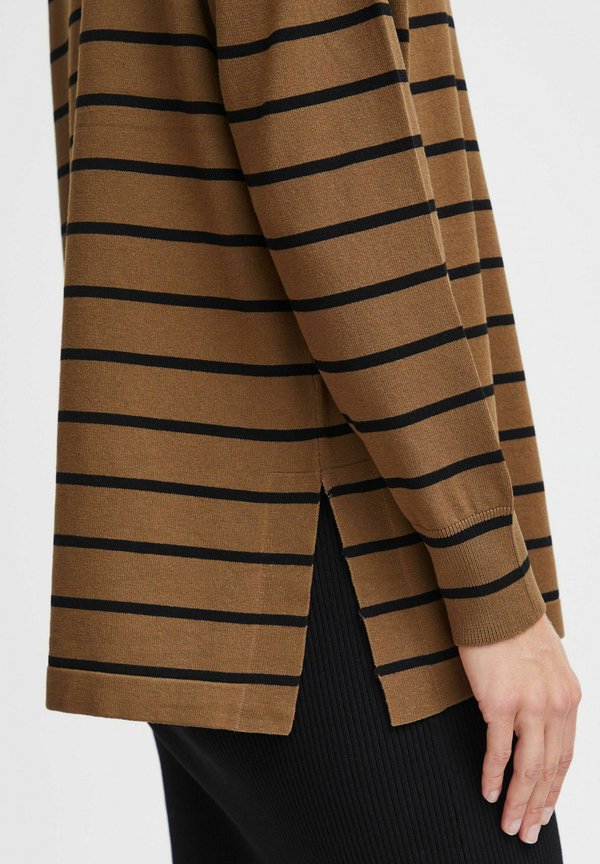 BYMMMORLA LOOSE TURTLENECK - Jumper - military olive mix4