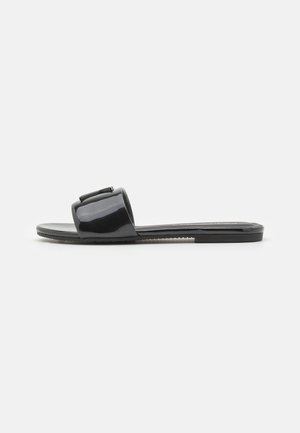 FLAT SLIDE - Mules - black