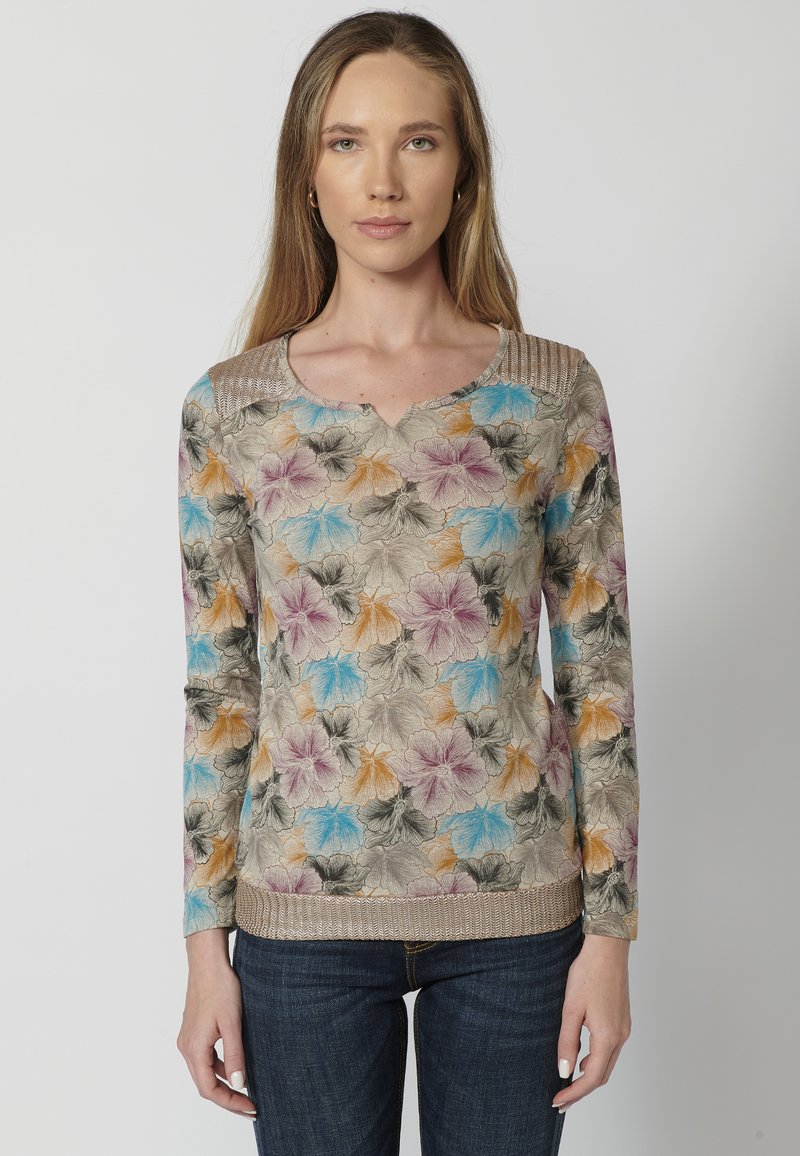 Koroshi LONG SLEEVE - Pluus - beige