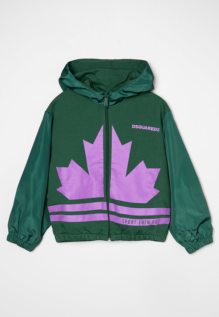 Dsquared2 Sweater met rits groen