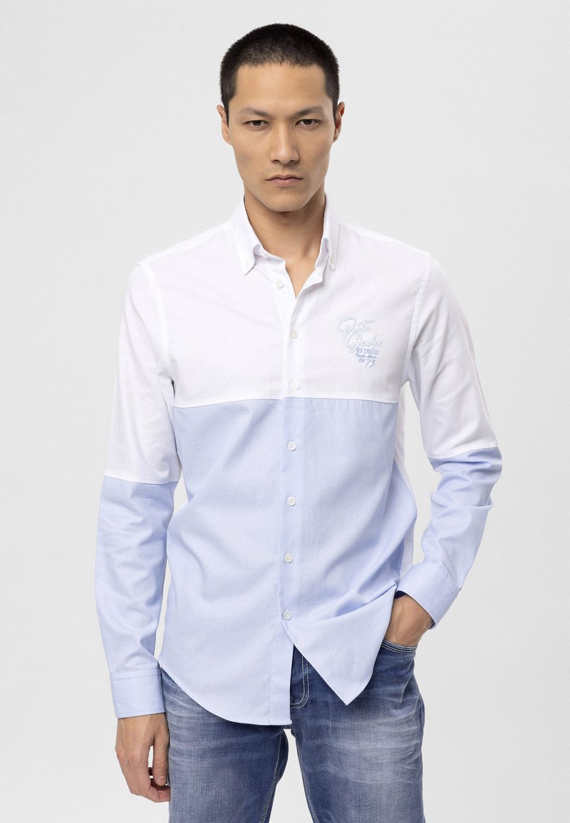 By Diess Collection CASUAL Camisa baby blue white/azul Zalando.es