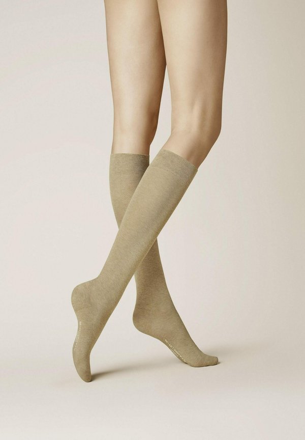 FLY CARE - Kniestrümpfe - beige mel