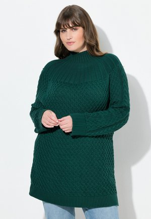 Striktrøje - emerald green