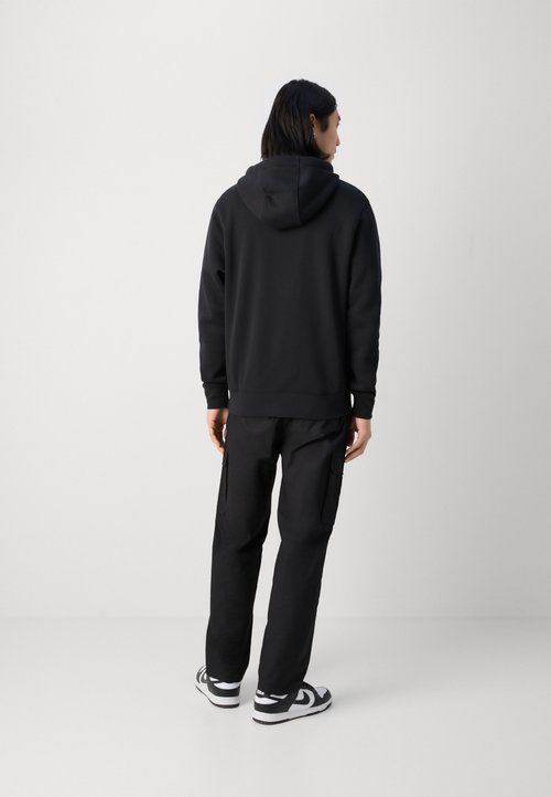Nike Sportswear Club Fleece Full-Zip Hoodie Black/Black/White — photo 4
