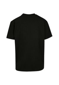 Black short-sleeve T-shirt made of cotton. Features a round neckline and a relaxed fit with a smooth texture. No patterns or graphics.
