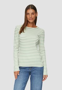 QS Langarmshirt - salbeigrün