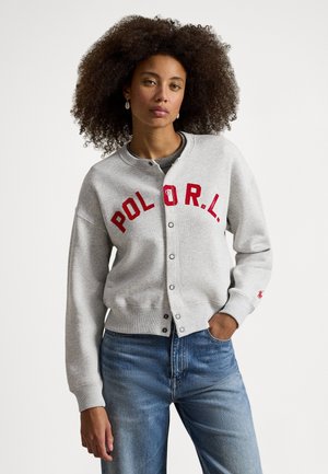 LOGO FLEECE CARDIGAN - Sweatjakke - light smoke heather