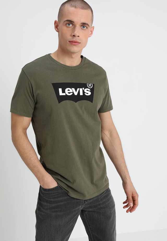 HOUSEMARK GRAPHIC TEE - T-shirt print - tech olive night