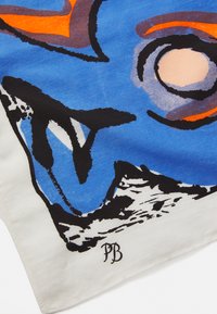 Marimekko LIERIÖ ELDFAMN - Skjerf - black/blue/white/red