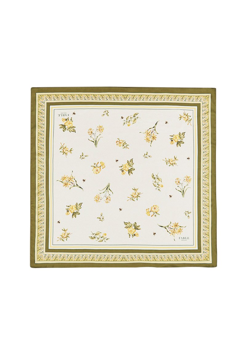 FABLE ENGLAND NOUVEAU FLORAL SQUARE - Scarf - yellow - Zalando.ie