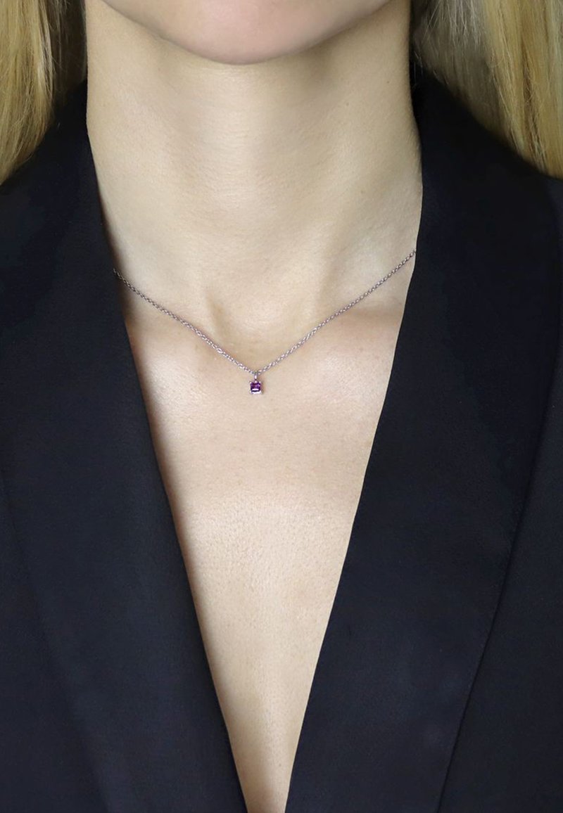 Damen Halsketten | Carolin Stone Jewellery SELBSTBEWUSSTSEIN Halskette silber pink/silberfarben - FN37348 Damen Halsketten | Carolin Stone Jewellery SELBSTBEWUSSTSEIN Halskette silber pink/silberfarben - FN37348