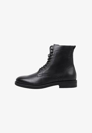 HUNE, TAPPED - Botines con cordones - black