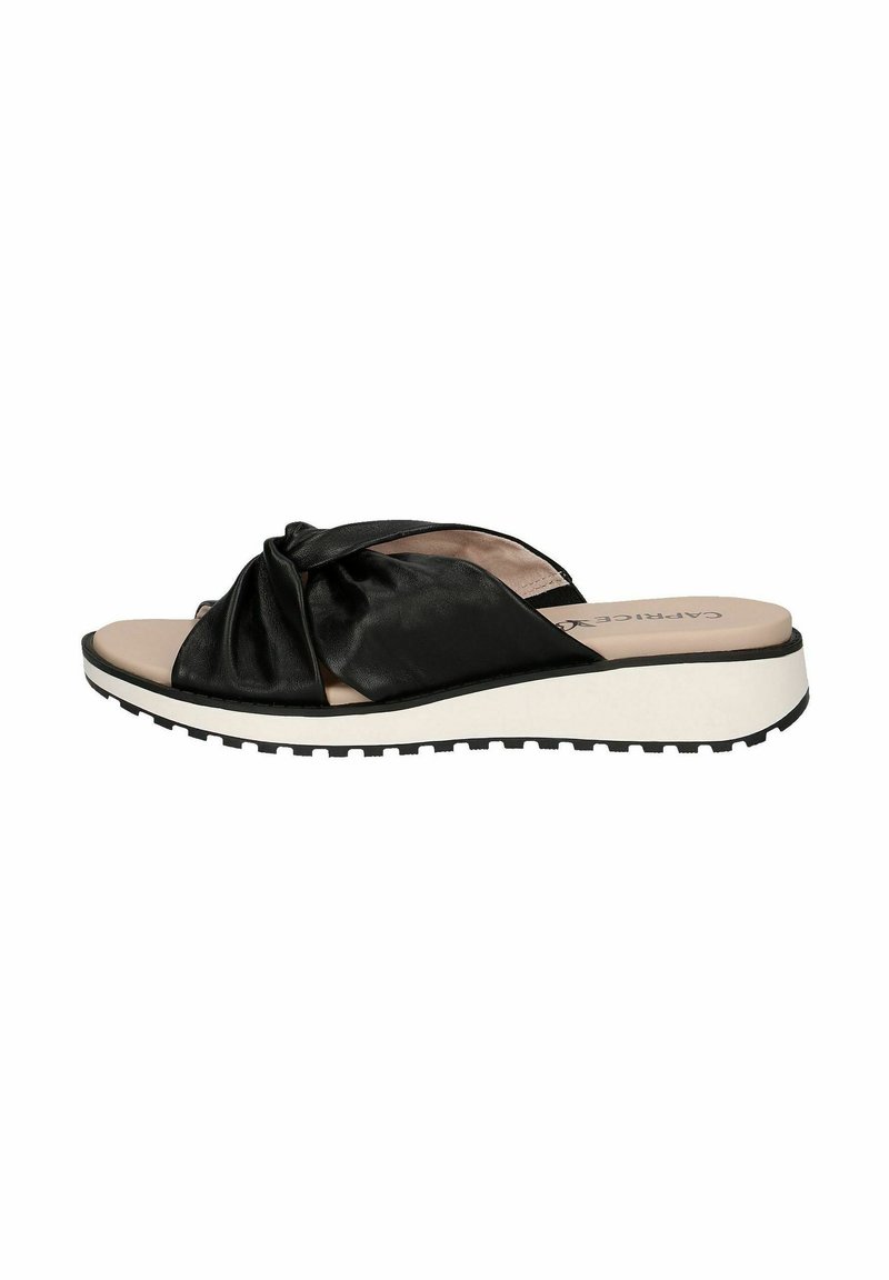 Caprice Ciabattine - black nappa
