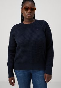 Tommy Hilfiger Curve CABLE - Jumper - desert sky