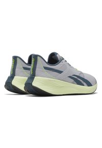 Reebok ENERGEN TECH PLUS - Chaussures de running sur route - light solid grey hoops blue f laser lime f