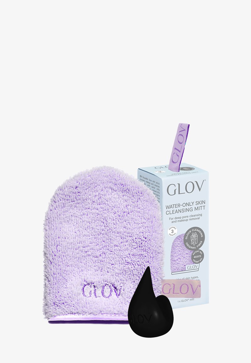 Glov GLOV® WATER-ONLY MAKEUP REMOVER AND SKIN CLEANSING MITT + HOOK - Ansiktsvårdsset - very berry