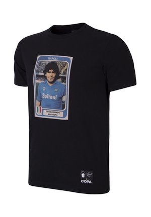MARADONA COPA NAPOLI FOOTBALL STICKER - T-shirt print - black