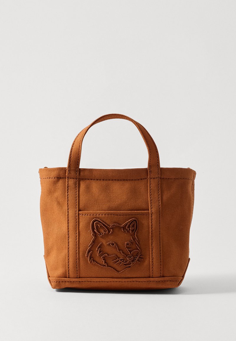 Maison Kitsuné FOX HEAD MINI - Handväska - fawn brown