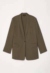 SHAWL - Blazer - dark olive