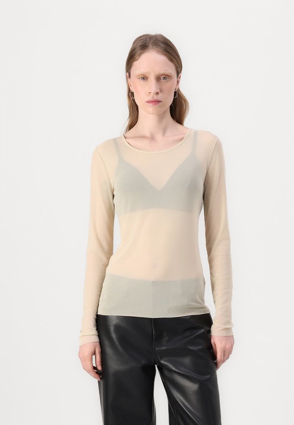 Long sleeved top - modern beige