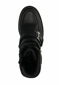 sacha Enkellaarsjes met plateauzool - black