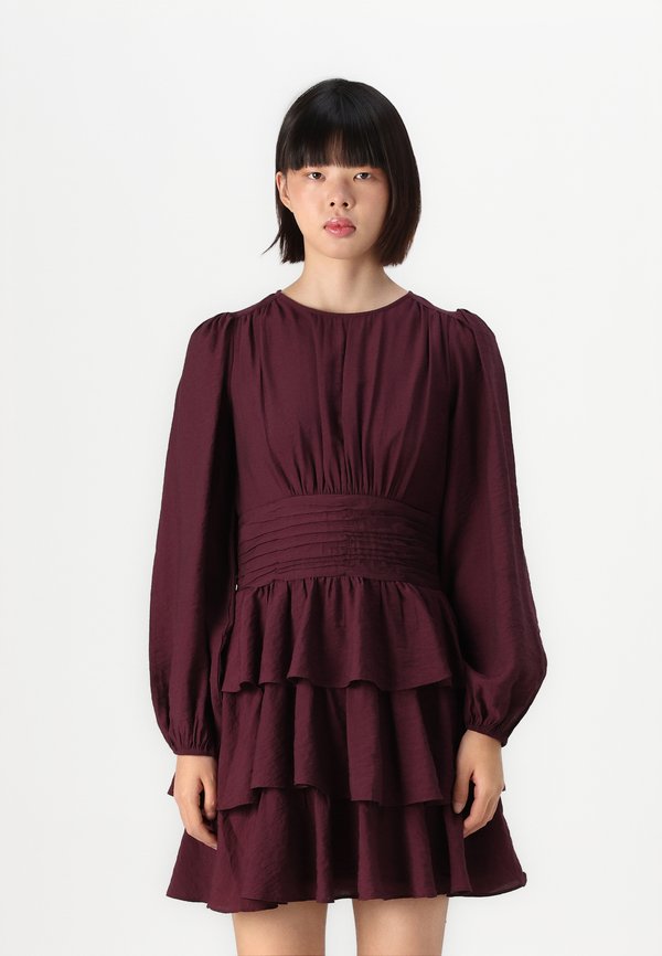 VMLISE O NECK SHORT DRESS - Day dress - winetasting