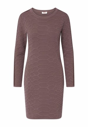 LIU JO, LIU JO SHORT JACQUARD KNIT DRESS - Φόρεμα-πουλόβερ - mauve