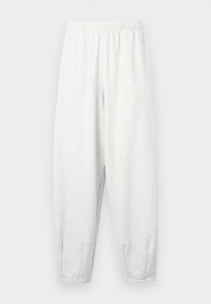 Nike Sportswear CLUB OVERSIZED PANT - Tracksuit bottoms - birch heather/white
