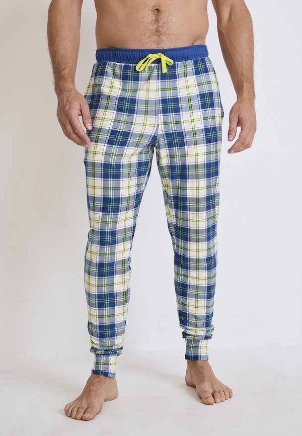 ULTRASOFT COOLING - Nachtwäsche Hose - rough plaid marina