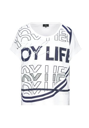 Monari Print T-shirt - weiß