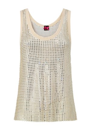 Pinko, 104710-A3IH WAITING CANOTTIERA SQUARE CRYSTAL MESH - Top - gold