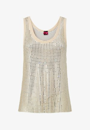 Pinko, 104710-A3IH WAITING CANOTTIERA SQUARE CRYSTAL MESH - Top - gold