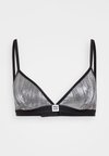 TRIANGLE PLISSE - Triangel-BH - silver-coloured