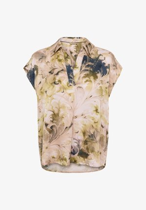 Culture, CUANDORA BERNA CAPSLEEVE - Blouse - blue green swirl