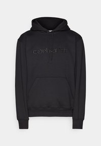 HOODED - Jersey con capucha - black