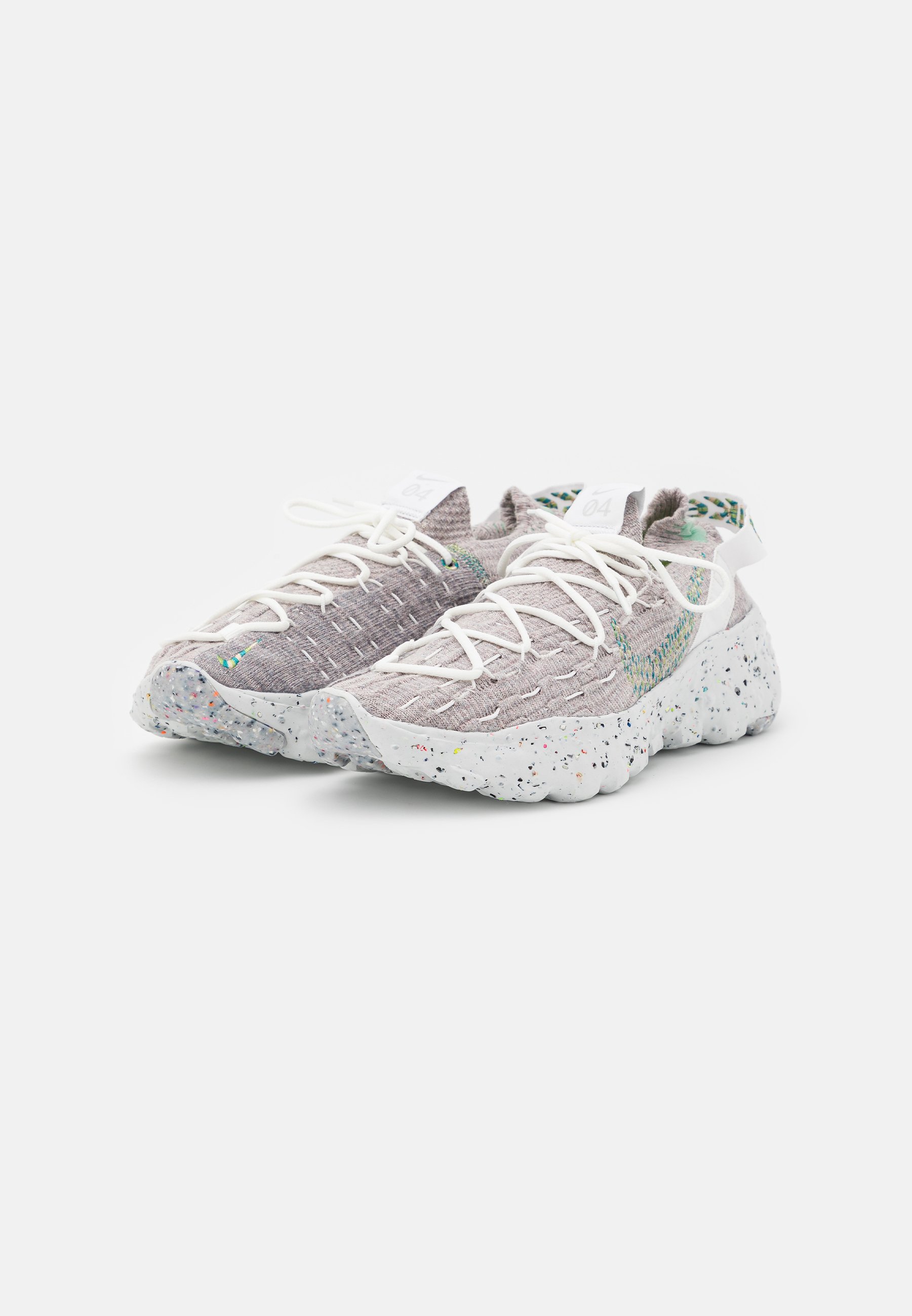 Nike Sportswear SPACE HIPPIE - Trainers - summit white/mean green/photon  dust/off-white - Zalando.ie